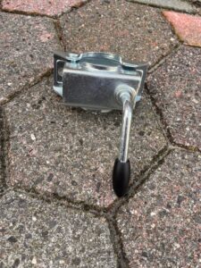 Klem voor neuswiel en steunpoot 48mm